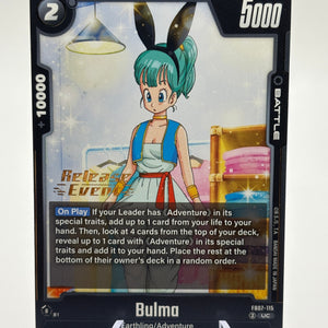 Dragon Ball Super Fusion World - Bulma FB07-115 Release Event Stamp NM FRENLY BRICKS - Open 7 Days