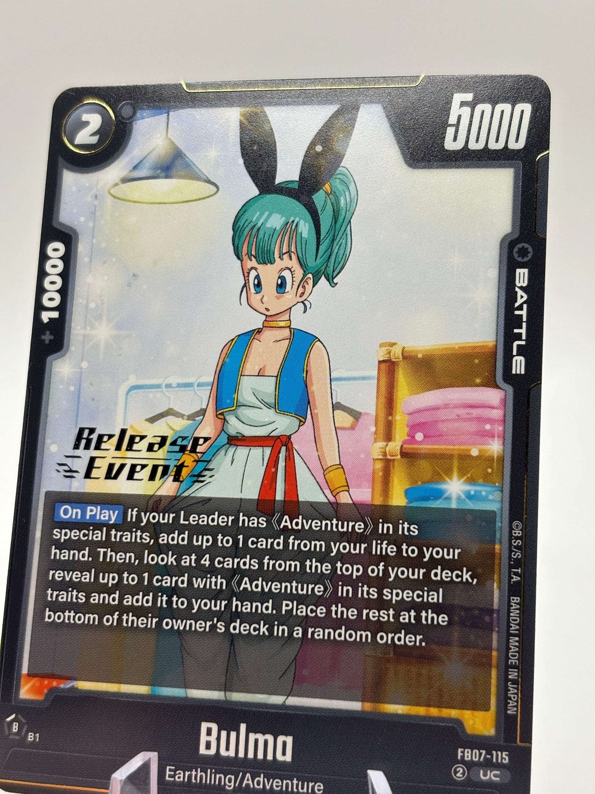 Dragon Ball Super Fusion World - Bulma FB07-115 Release Event Stamp NM FRENLY BRICKS - Open 7 Days