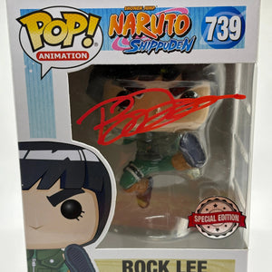 Funko POP! Animation Naruto Shippuden #739 Rock Lee SE Signed JSA Certified FRENLY BRICKS - Open 7 Days
