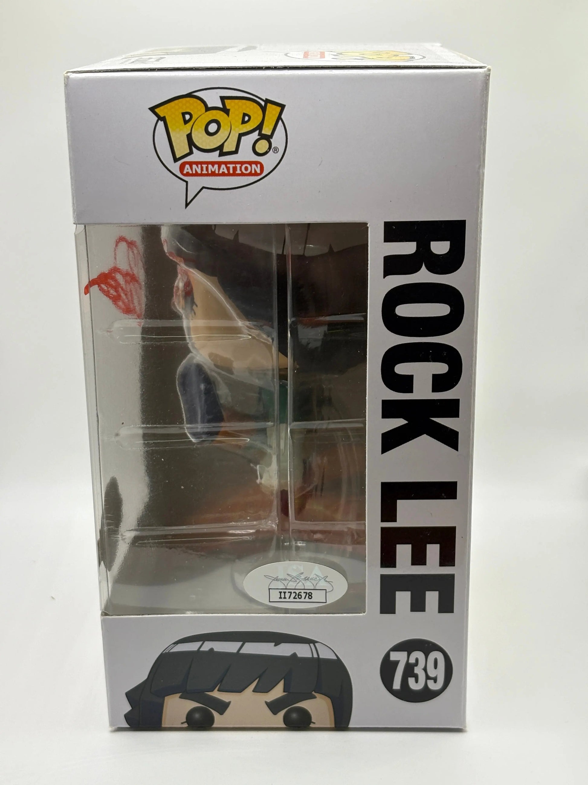 Funko POP! Animation Naruto Shippuden #739 Rock Lee SE Signed JSA Certified FRENLY BRICKS - Open 7 Days