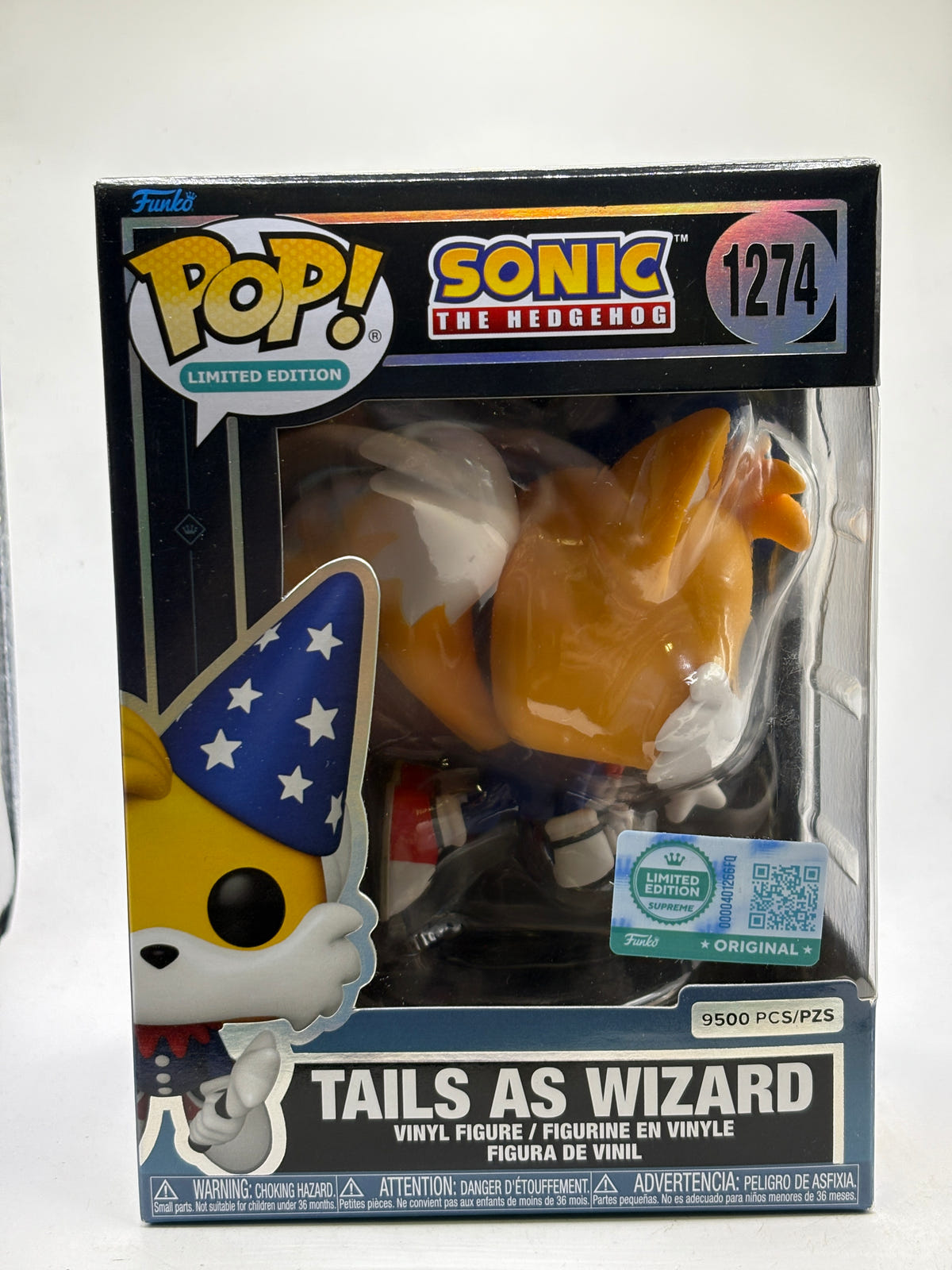 Funko POP! Limited Edition Sonic #1274 Tails as Wizard 9500 Pcs image 1