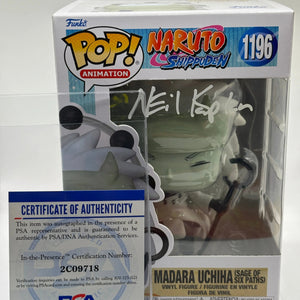 Funko POP! Animation Naruto #1196 Madara Uchiha Signed with Cert Neil Kaplan FRENLY BRICKS - Open 7 Days