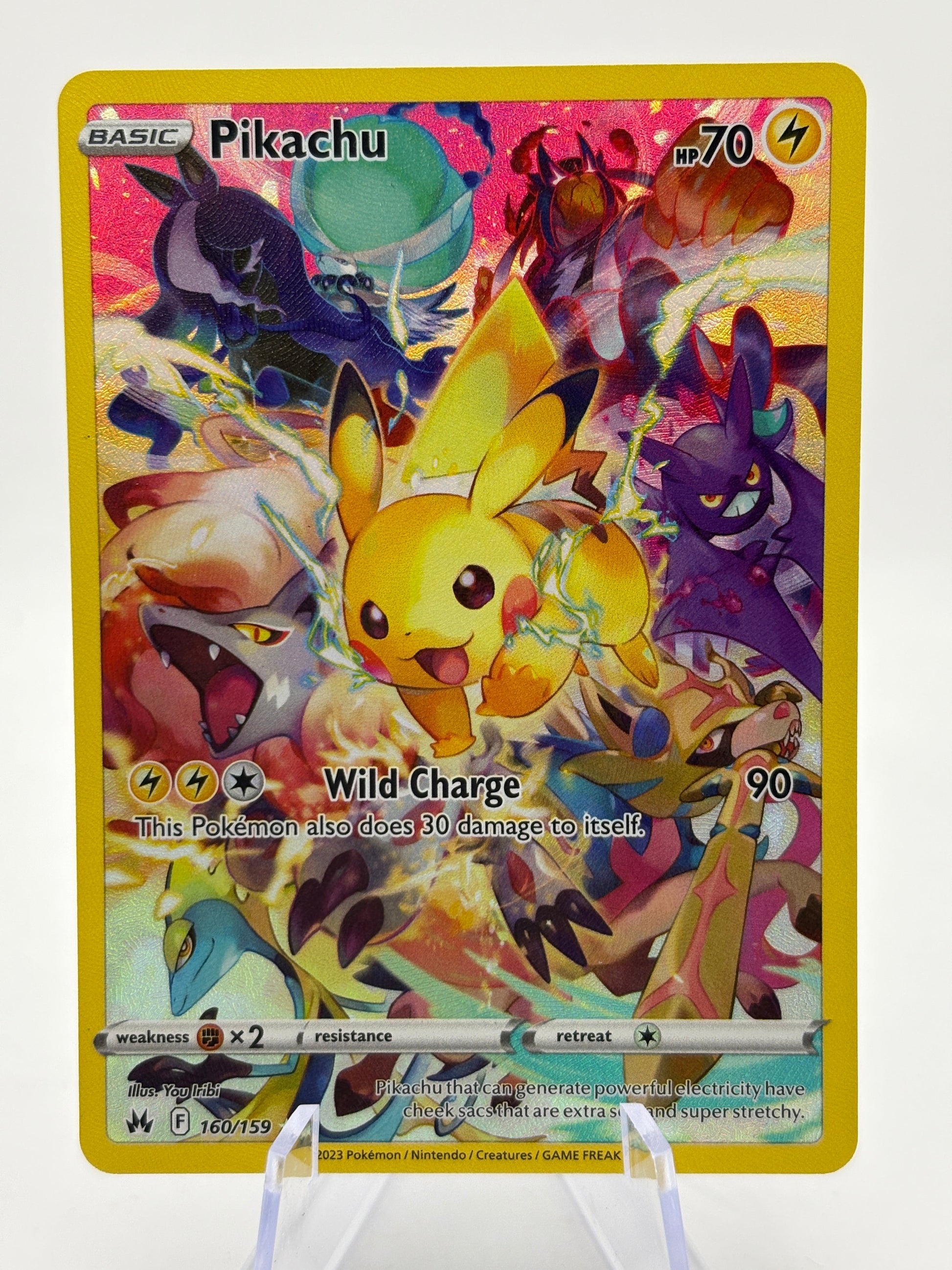 Pokemon TCG Crown Zenith - Pikachu 160/159 Full Art Secret Rare NM FRENLY BRICKS - Open 7 Days