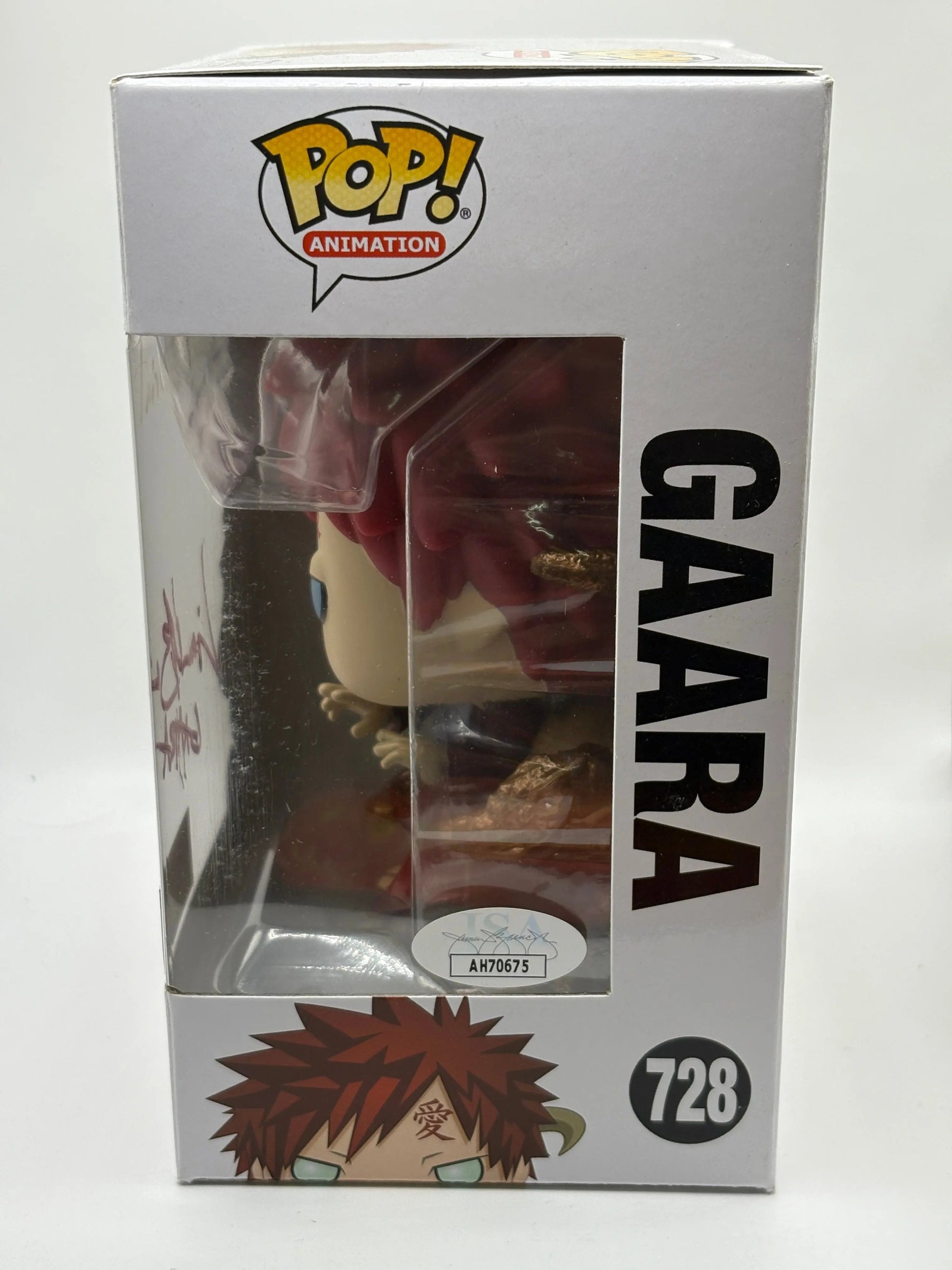 Funko POP! Naruto Shippuden #728 Gaara Signed + Cert Popeteers Pre-release Exclusive FRENLY BRICKS - Open 7 Days