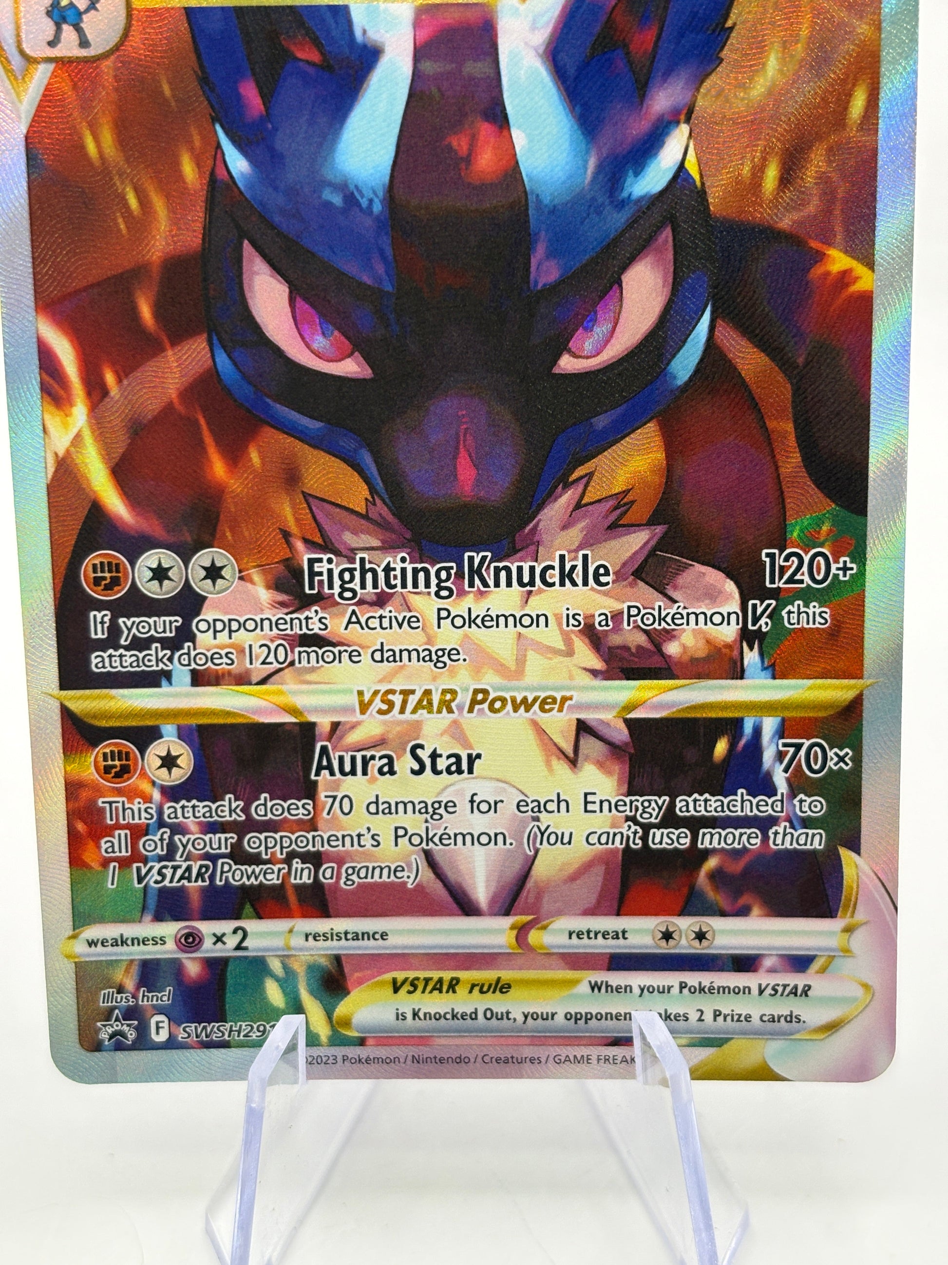 Pokemon TCG SWSH Promos - Lucario VSTAR SWSH291 LP Full Art FRENLY BRICKS - Open 7 Days