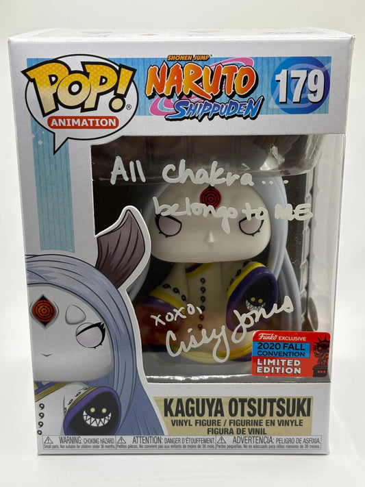 Funko POP! Naruto Shippuden #179 Kaguya Otsutsuki Signed JSA Certificate FRENLY BRICKS - Open 7 Days