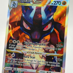 Pokemon TCG SWSH Promos - Lucario VSTAR SWSH291 LP Full Art FRENLY BRICKS - Open 7 Days
