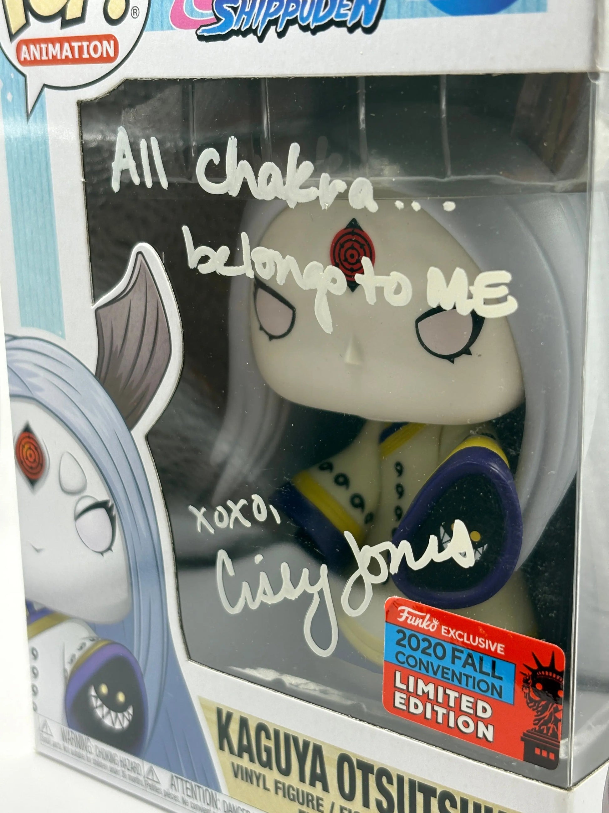 Funko POP! Naruto Shippuden #179 Kaguya Otsutsuki Signed JSA Certificate FRENLY BRICKS - Open 7 Days