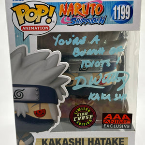 Funko POP! Naruto Kakashi Hatake #1199 Chase AAA Signed JSA Cert Dave Wittenberg FRENLY BRICKS - Open 7 Days