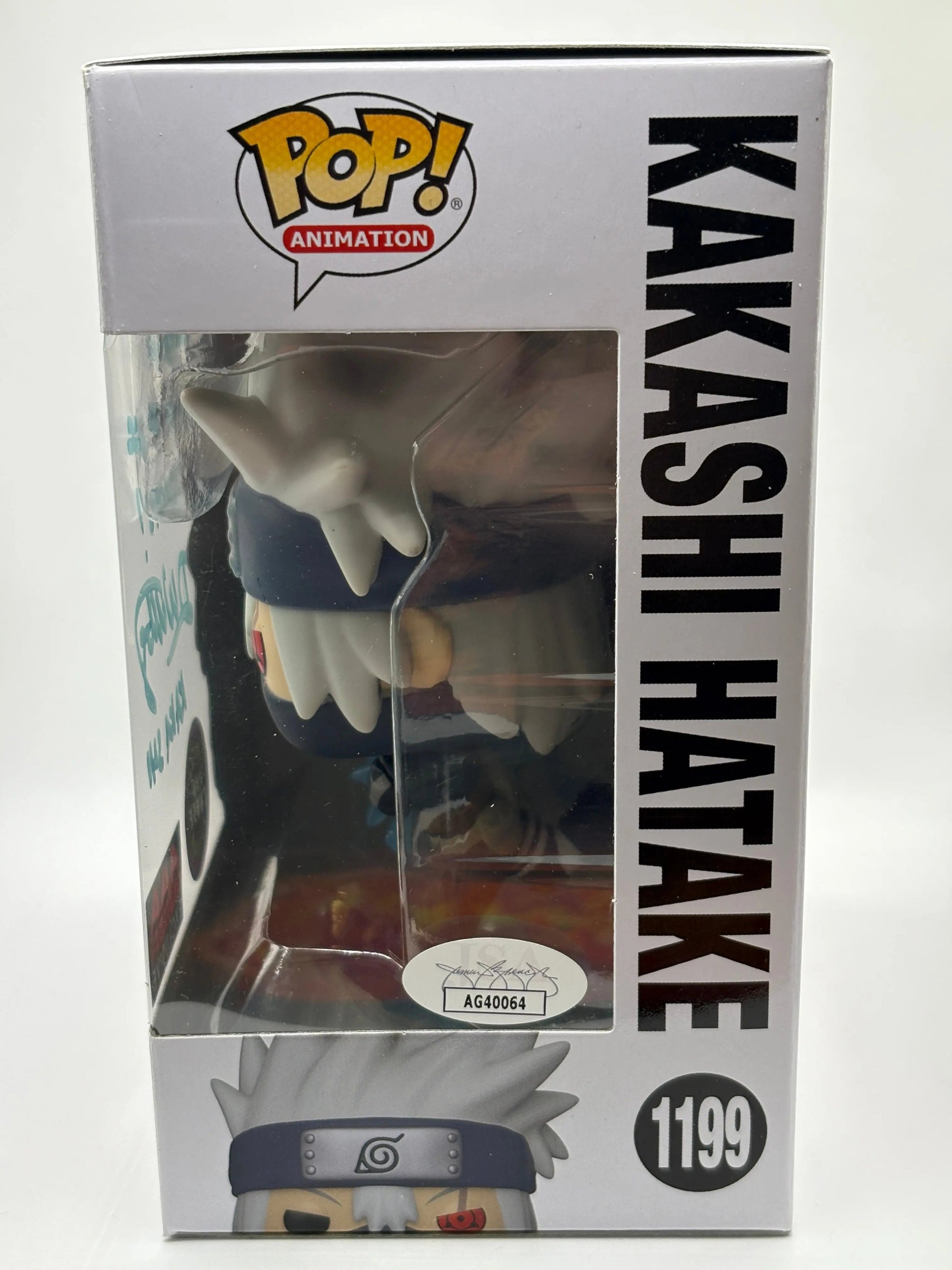 Funko POP! Naruto Kakashi Hatake #1199 Chase AAA Signed JSA Cert Dave Wittenberg FRENLY BRICKS - Open 7 Days