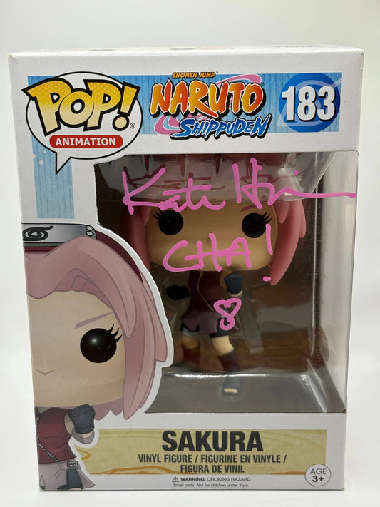 Funko POP! Naruto Shippuden  #183 Sakura Signed JSA Certification FRENLY BRICKS - Open 7 Days