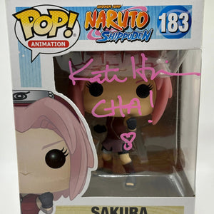 Funko POP! Naruto Shippuden  #183 Sakura Signed JSA Certification FRENLY BRICKS - Open 7 Days