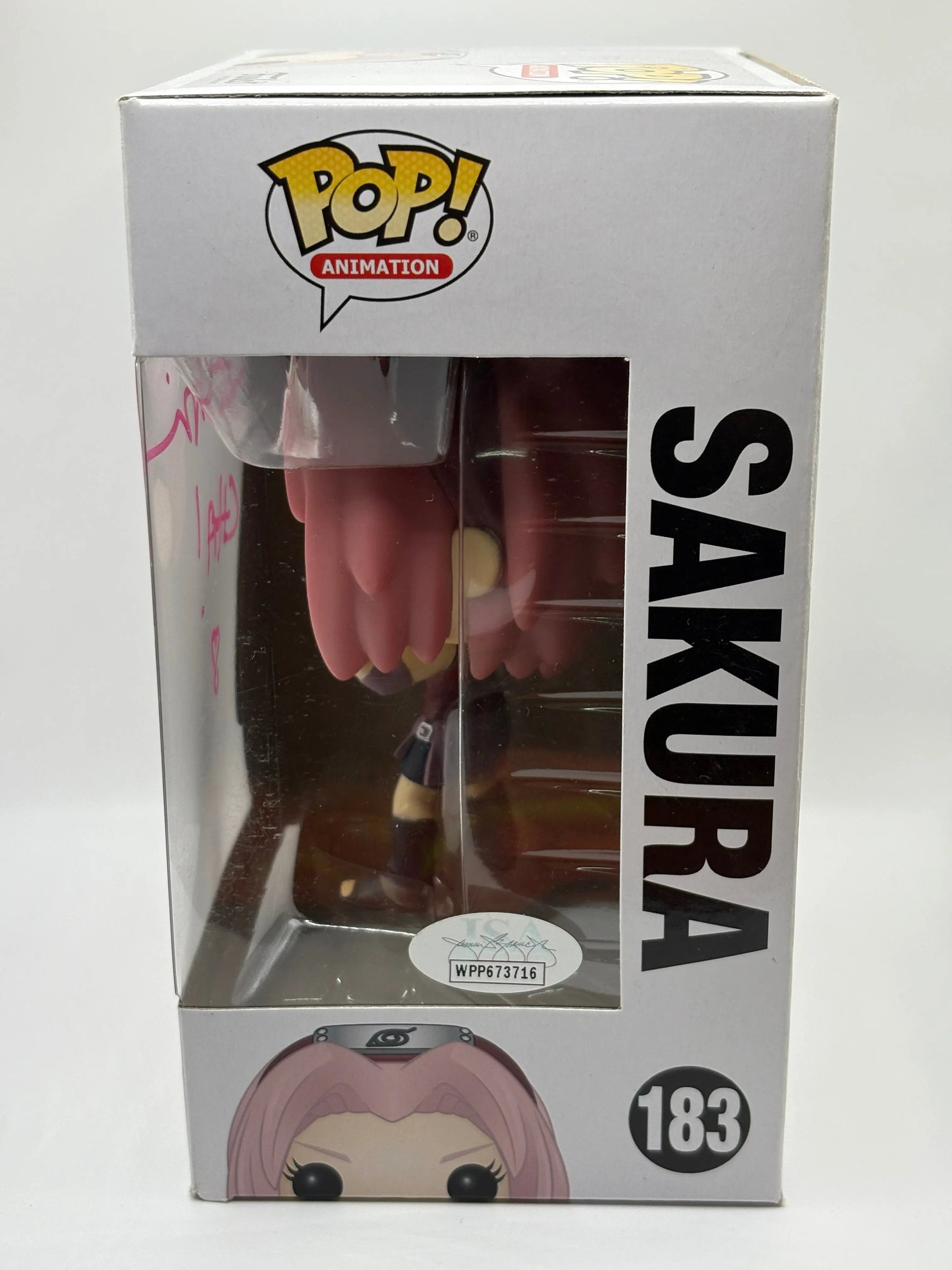 Funko POP! Naruto Shippuden  #183 Sakura Signed JSA Certification FRENLY BRICKS - Open 7 Days