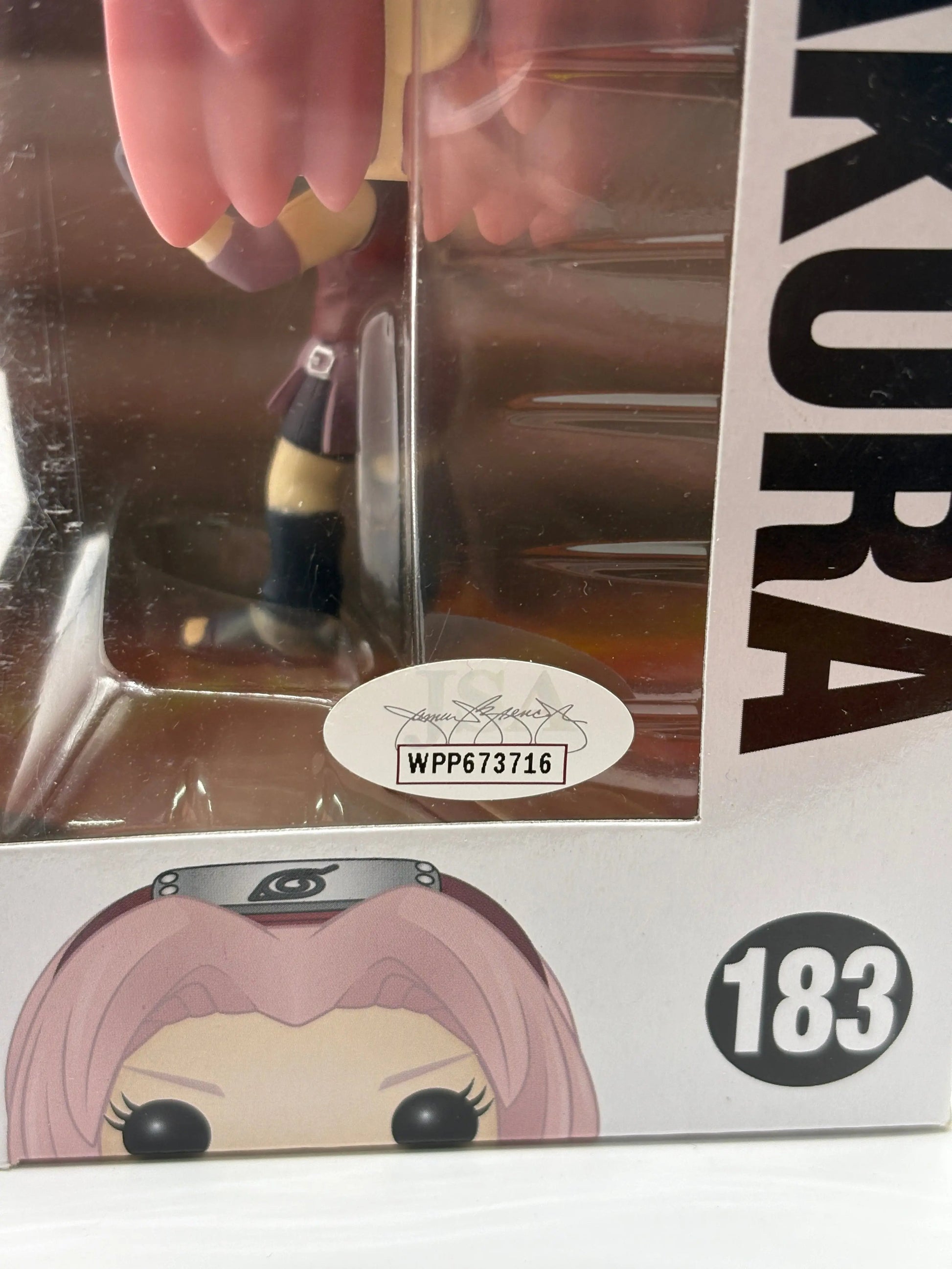 Funko POP! Naruto Shippuden  #183 Sakura Signed JSA Certification FRENLY BRICKS - Open 7 Days