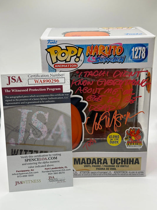 Funko POP! Naruto #1278 Madara Uchiha Signed JSA Certification Exclusive FRENLY BRICKS - Open 7 Days