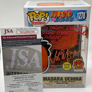 Funko POP! Naruto #1278 Madara Uchiha Signed JSA Certification Exclusive FRENLY BRICKS - Open 7 Days