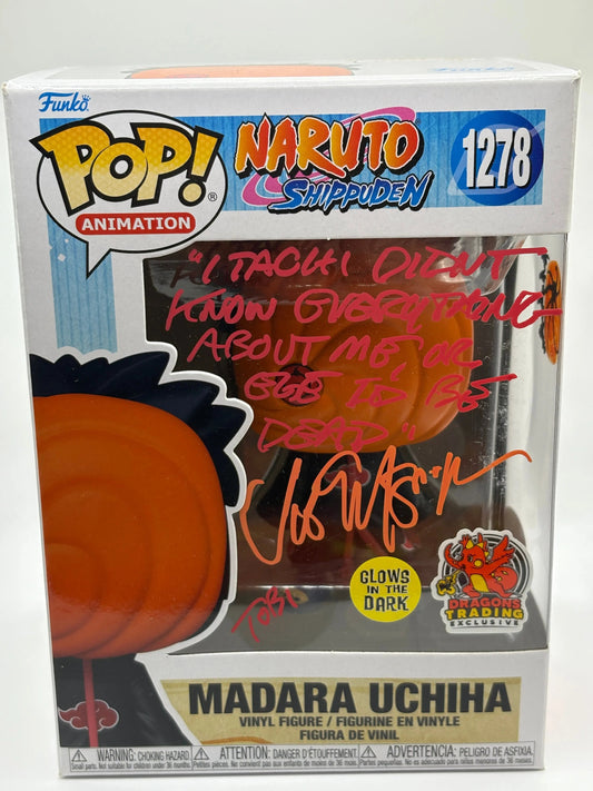 Funko POP! Naruto #1278 Madara Uchiha Signed JSA Certification Exclusive FRENLY BRICKS - Open 7 Days