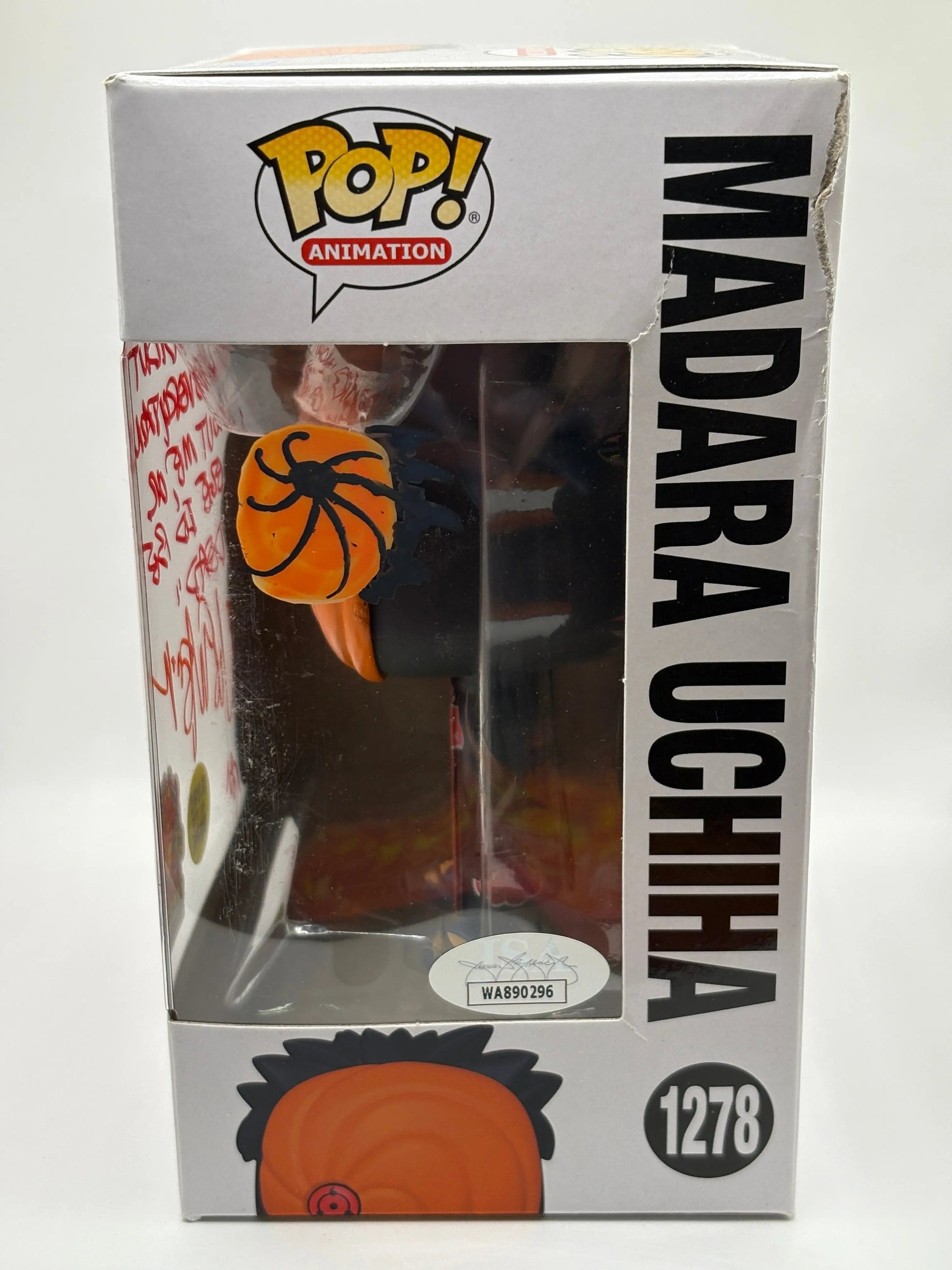 Funko POP! Naruto #1278 Madara Uchiha Signed JSA Certification Exclusive FRENLY BRICKS - Open 7 Days