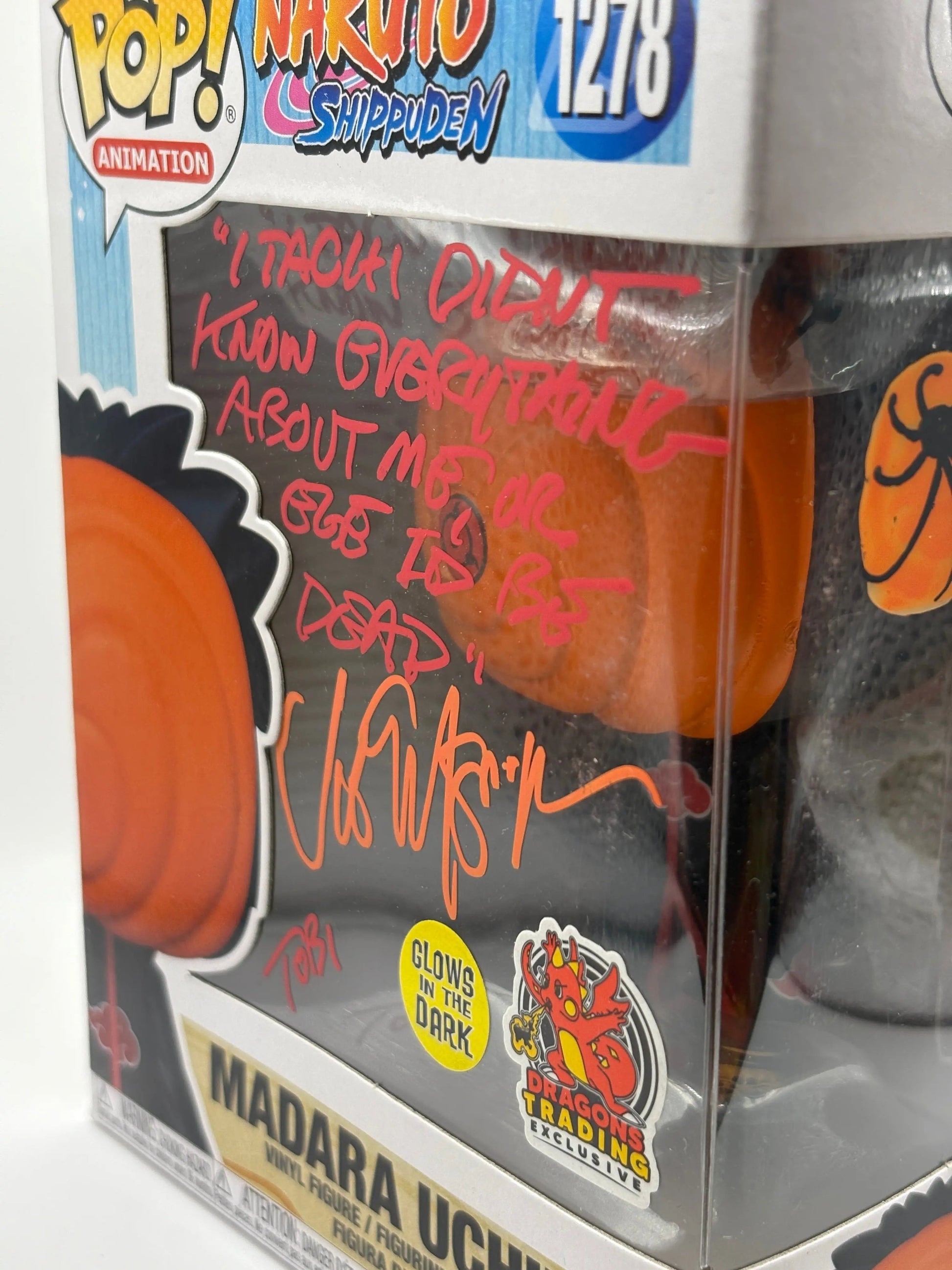 Funko POP! Naruto #1278 Madara Uchiha Signed JSA Certification Exclusive FRENLY BRICKS - Open 7 Days