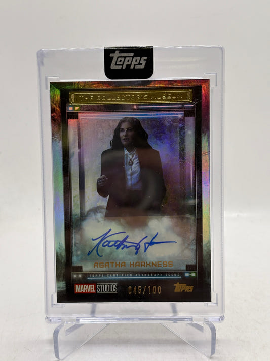 Topps Marvel Studios The Collector Agatha Harkness Kathryn Hahn Auto /100