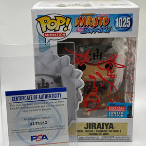 Funko POP! Naruto Shippuden #1025 Jiraiya 2021 Fall Signed PSA Certificate FRENLY BRICKS - Open 7 Days