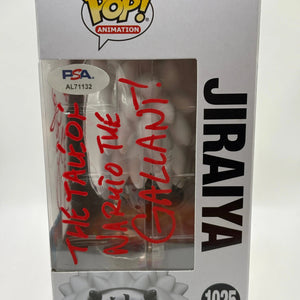 Funko POP! Naruto Shippuden #1025 Jiraiya 2021 Fall Signed PSA Certificate FRENLY BRICKS - Open 7 Days