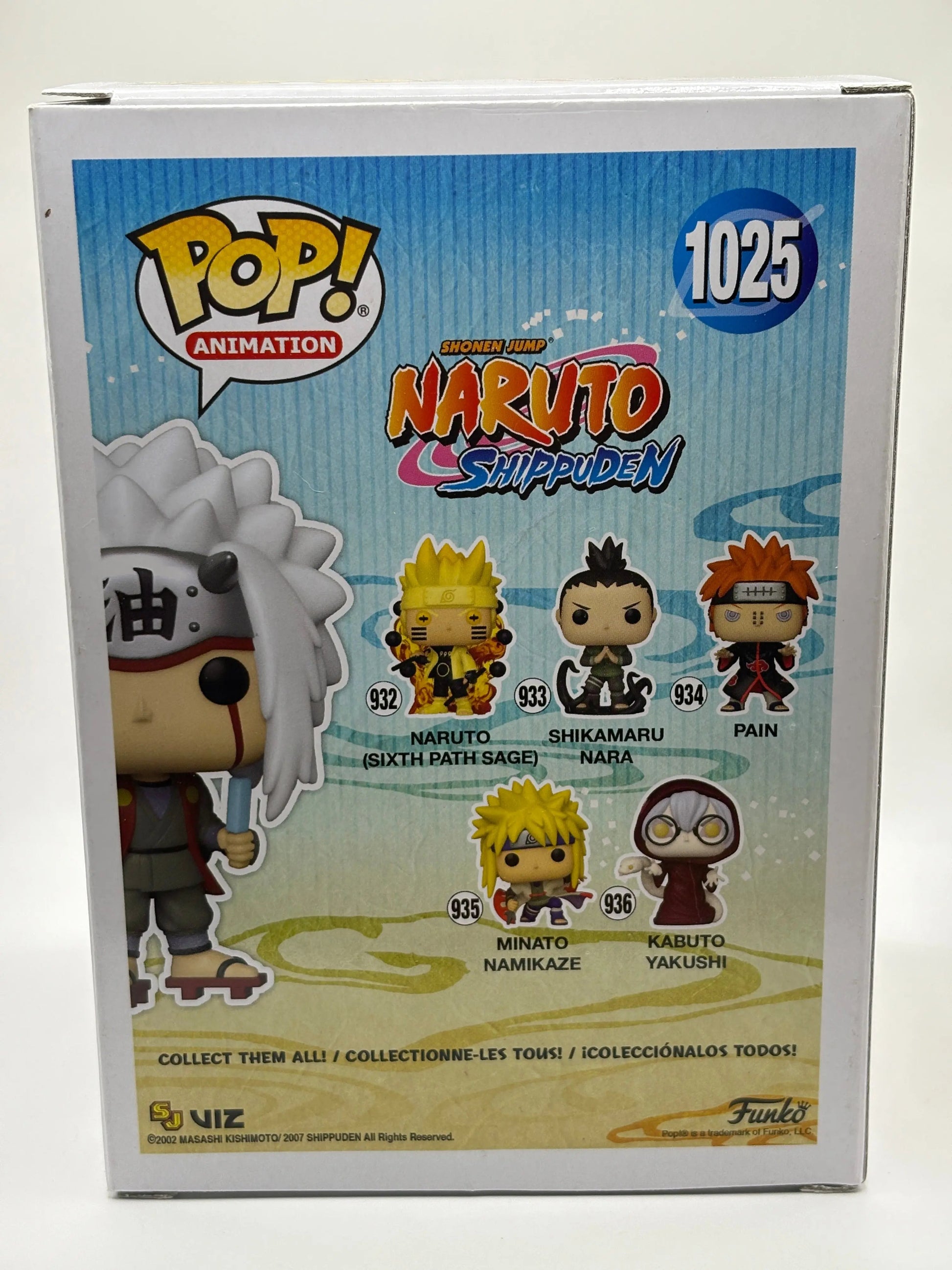 Funko POP! Naruto Shippuden #1025 Jiraiya 2021 Fall Signed PSA Certificate FRENLY BRICKS - Open 7 Days