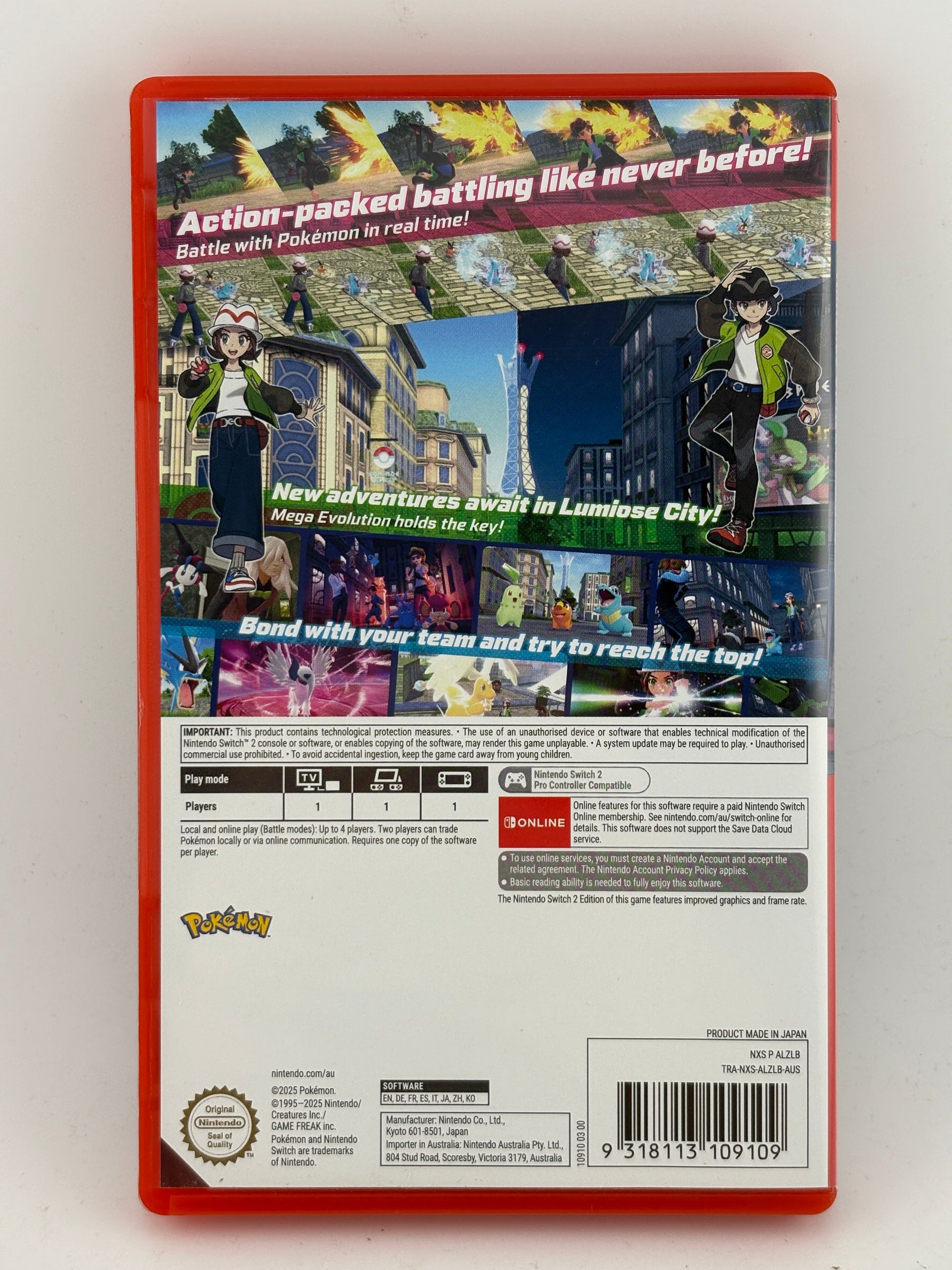 Nintendo Switch 2 - Pokemon Legends ZA Nintendo Switch 2 Edition FRENLY BRICKS - Open 7 Days