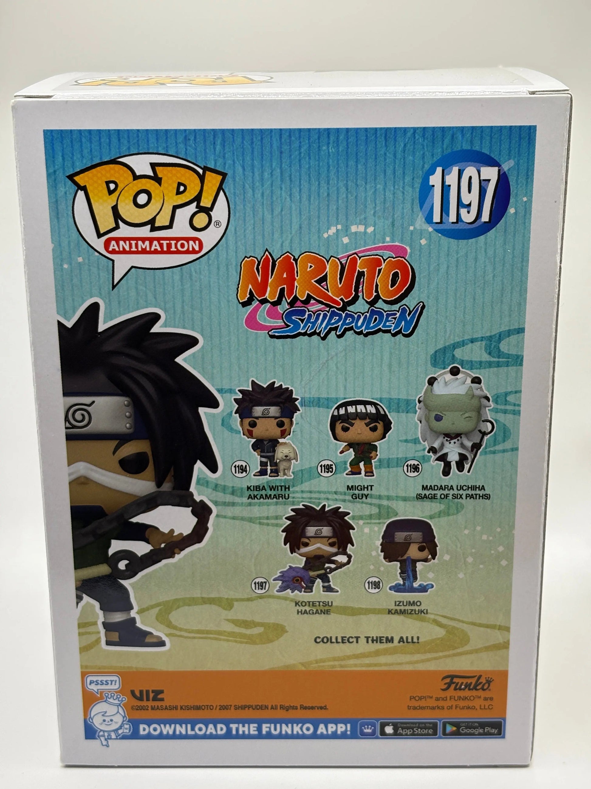 Funko POP! Naruto Shippuden #1197 Kotetsu Hagane Signed JSA Certification FRENLY BRICKS - Open 7 Days