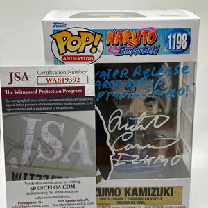 Funko POP! Naruto Shippuden #1198 Izumo Kamizuki Signed JSA Certification FRENLY BRICKS - Open 7 Days