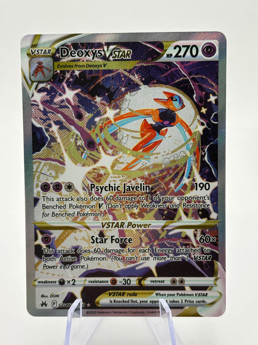 Pokemon TCG Crown Zenith - Deoxys VSTAR GG46/GG70 NM FRENLY BRICKS - Open 7 Days