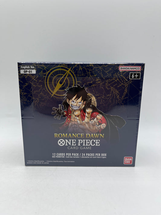 OP-01 Romance Dawn Booster (Box Blue Bottom) Sealed One Piece Card Game - NEW FRENLY BRICKS - Open 7 Days