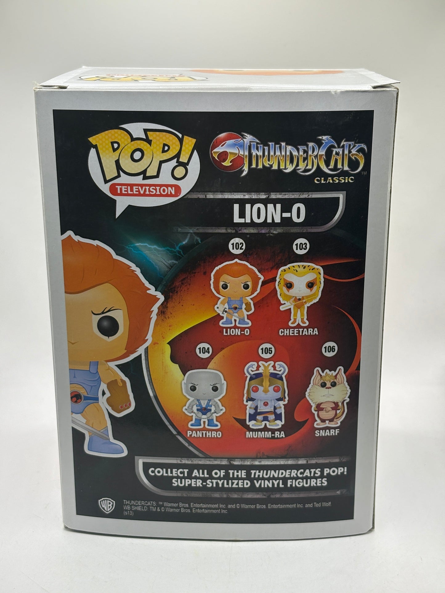 Funko POP! Television Thundercats #102 Lion-O 2013 *NO MOULD* FRENLY BRICKS - Open 7 Days