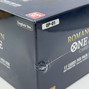 OP-01 Romance Dawn Booster (Box Blue Bottom) Sealed One Piece Card Game - NEW FRENLY BRICKS - Open 7 Days