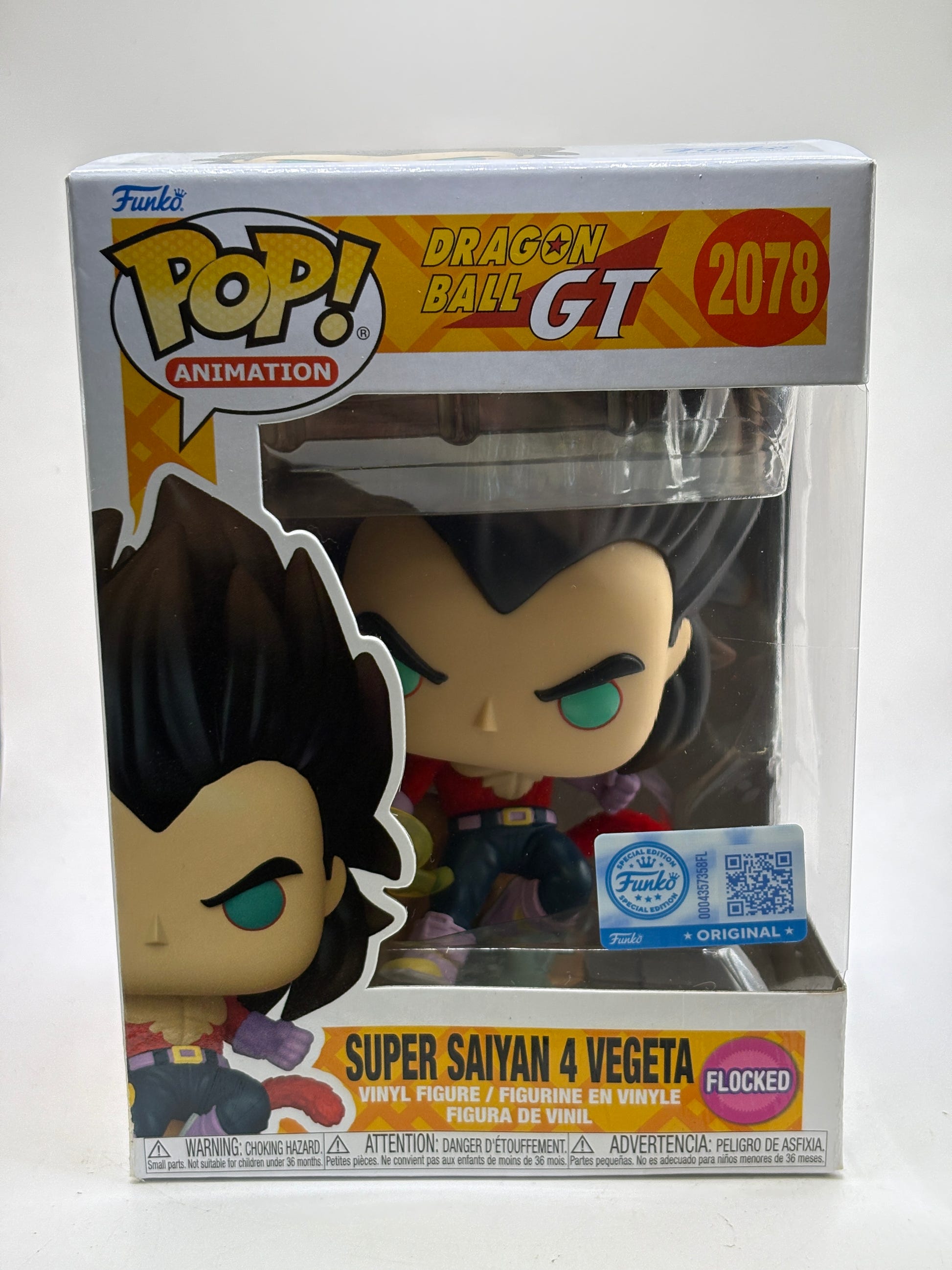 Funko POP! Animation Dragon Ball GT #2078 Super Saiyan 4 Vegeta Flocked image 1