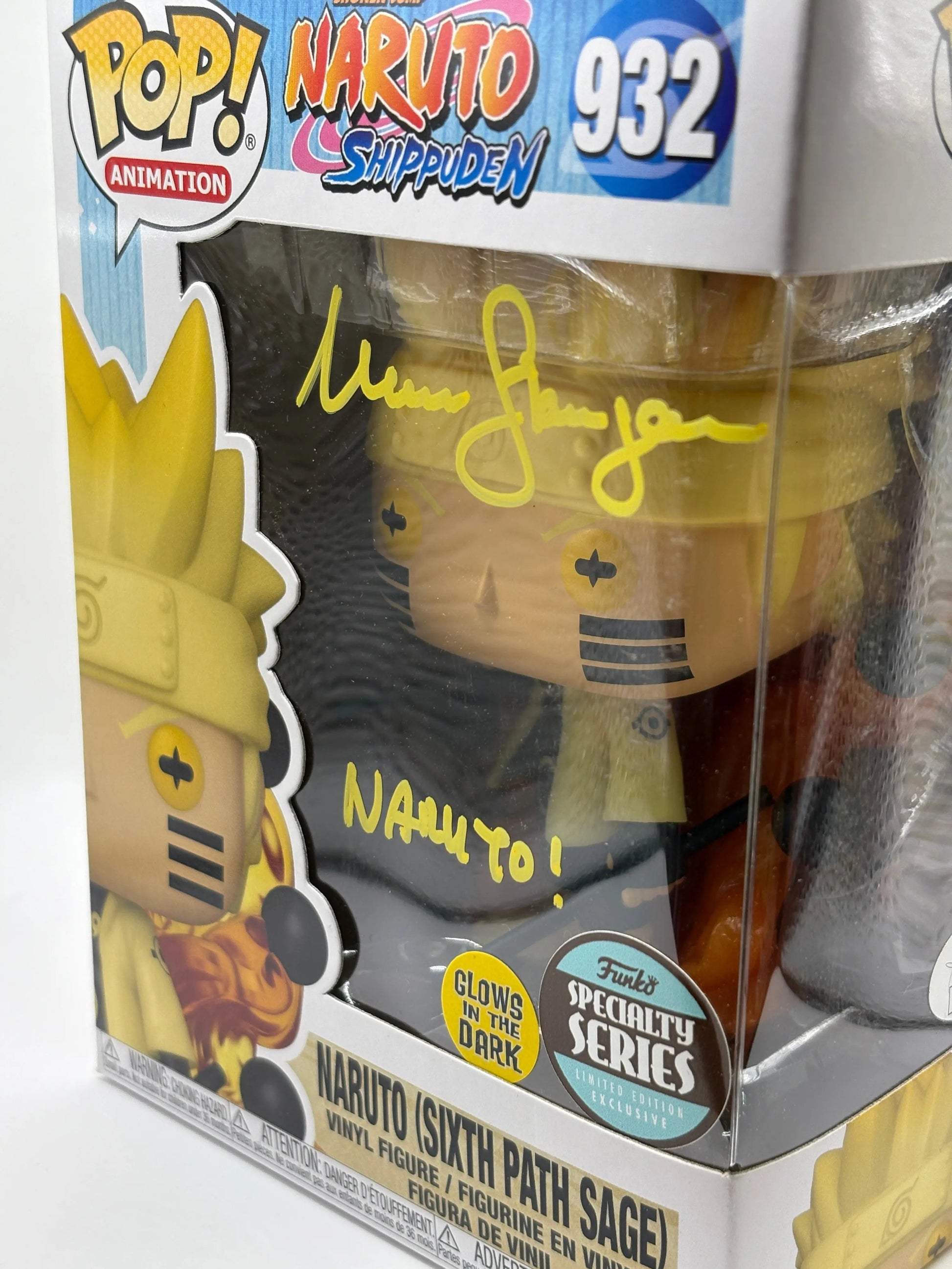 Funko POP! Naruto Shippuden #932 Naruto Sixth Path Signed JSA Certified FRENLY BRICKS - Open 7 Days