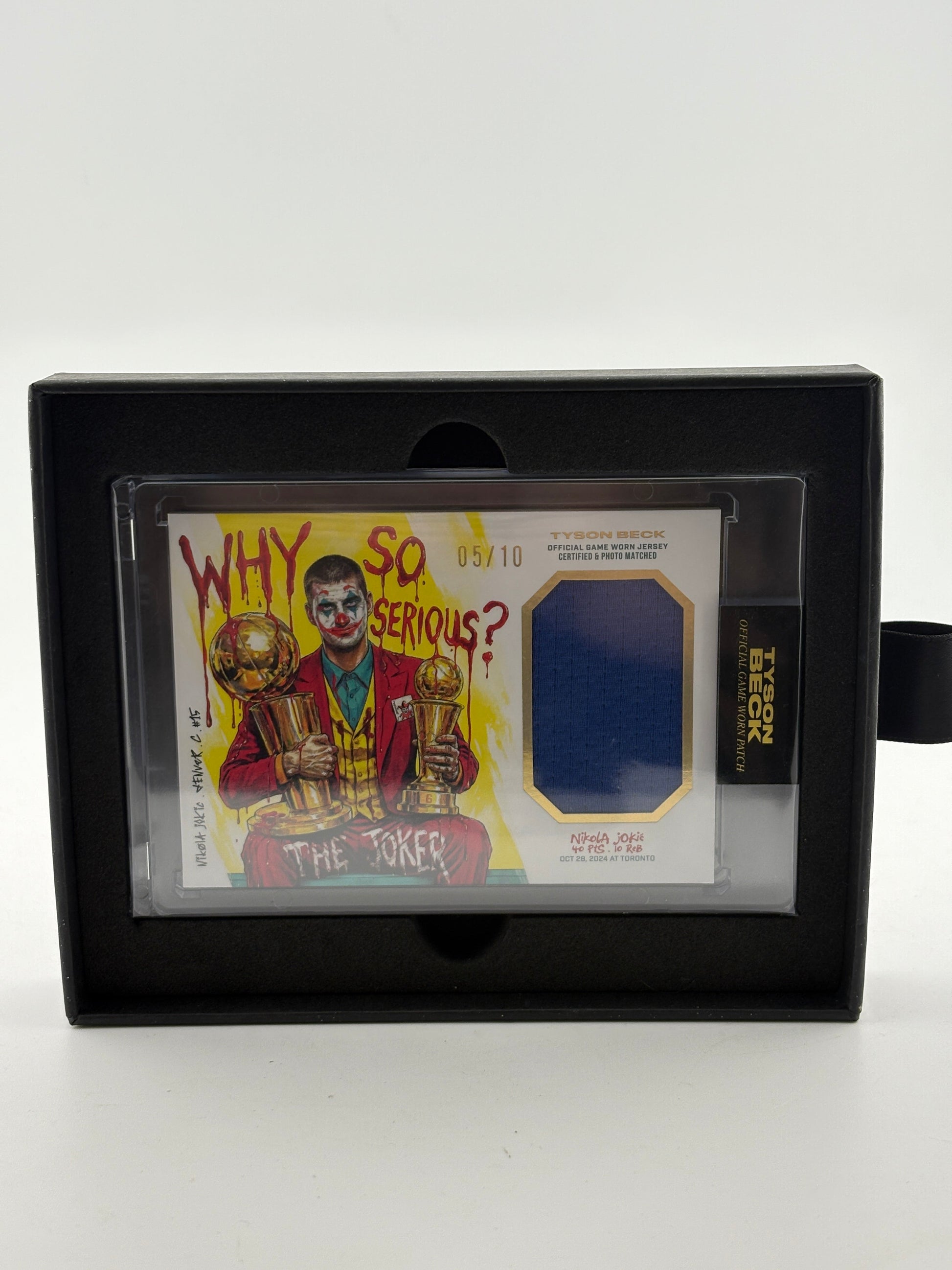 2025-26 Tyson Beck - Nikola Jokic 05/10 Patch Why So Serious? FRENLY BRICKS - Open 7 Days