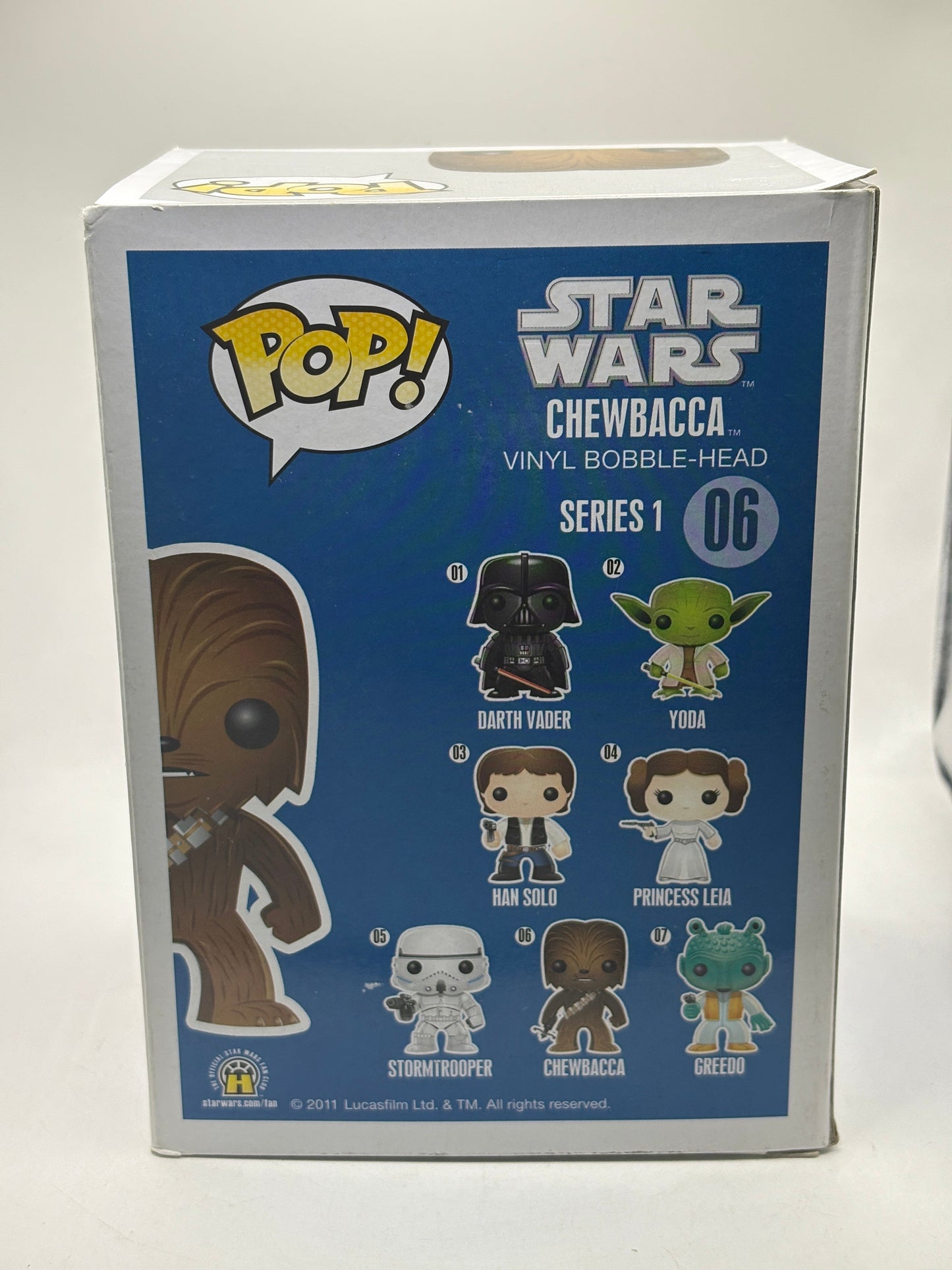 Funko POP! Star Wars #06 Chewbacca Vinyl Bobble Head 2012 *NO MOULD* FRENLY BRICKS - Open 7 Days