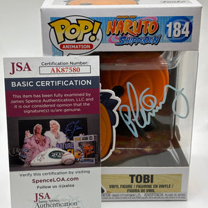 Funko POP! Animation Naruto Shippuden #184 Tobi Signed JSA Certified FRENLY BRICKS - Open 7 Days