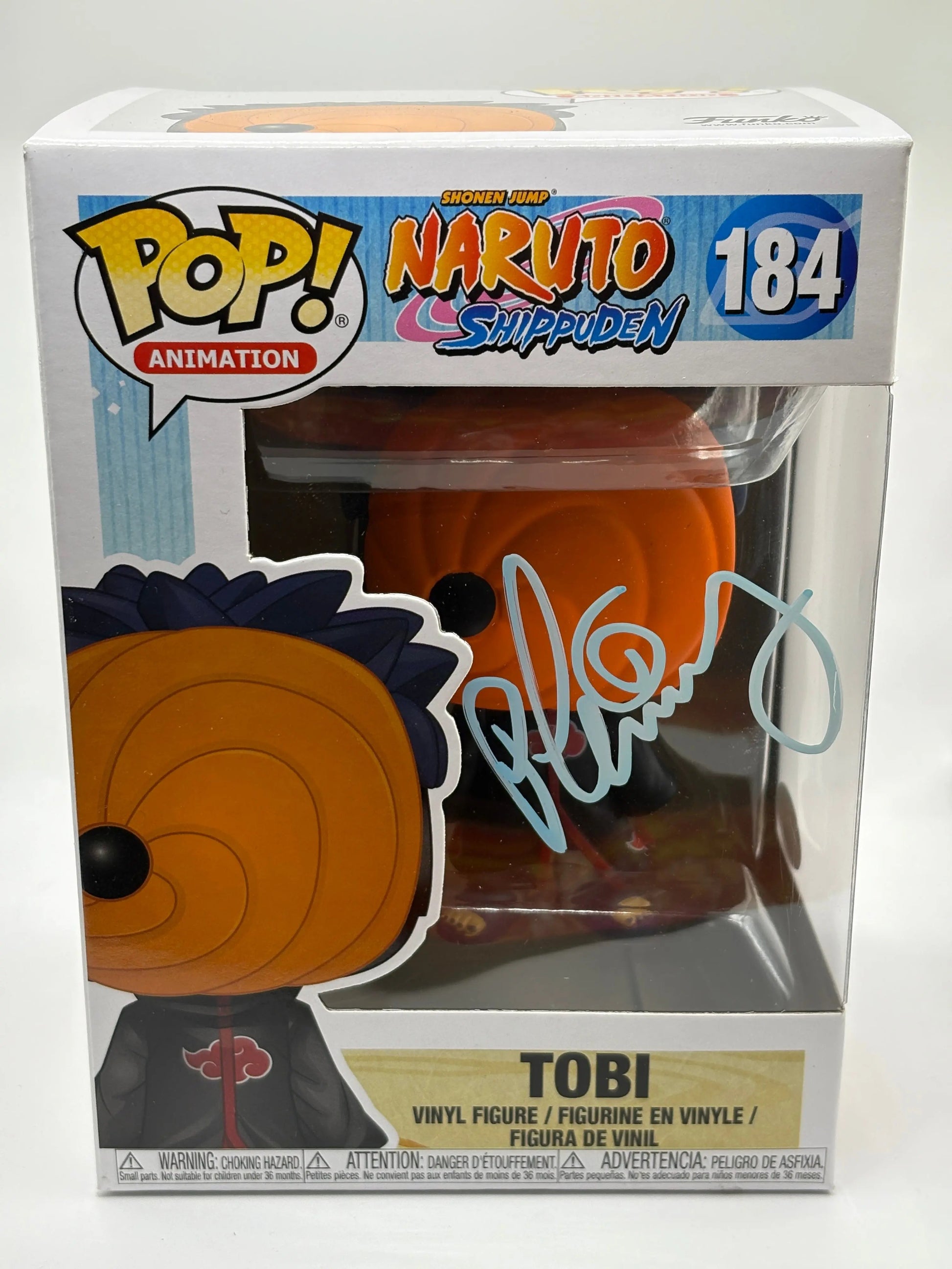 Funko POP! Animation Naruto Shippuden #184 Tobi Signed JSA Certified FRENLY BRICKS - Open 7 Days