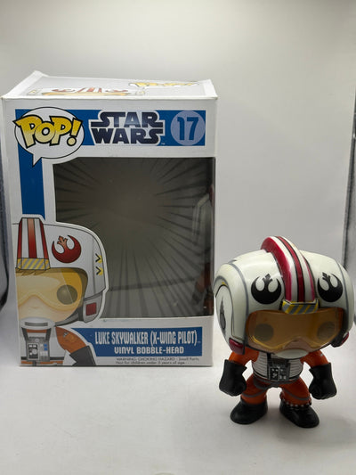 Funko POP! Star Wars #17 Luke Skywalker (X-Wing Pilot) 2012 OG BIG TEXT *NO MOUL