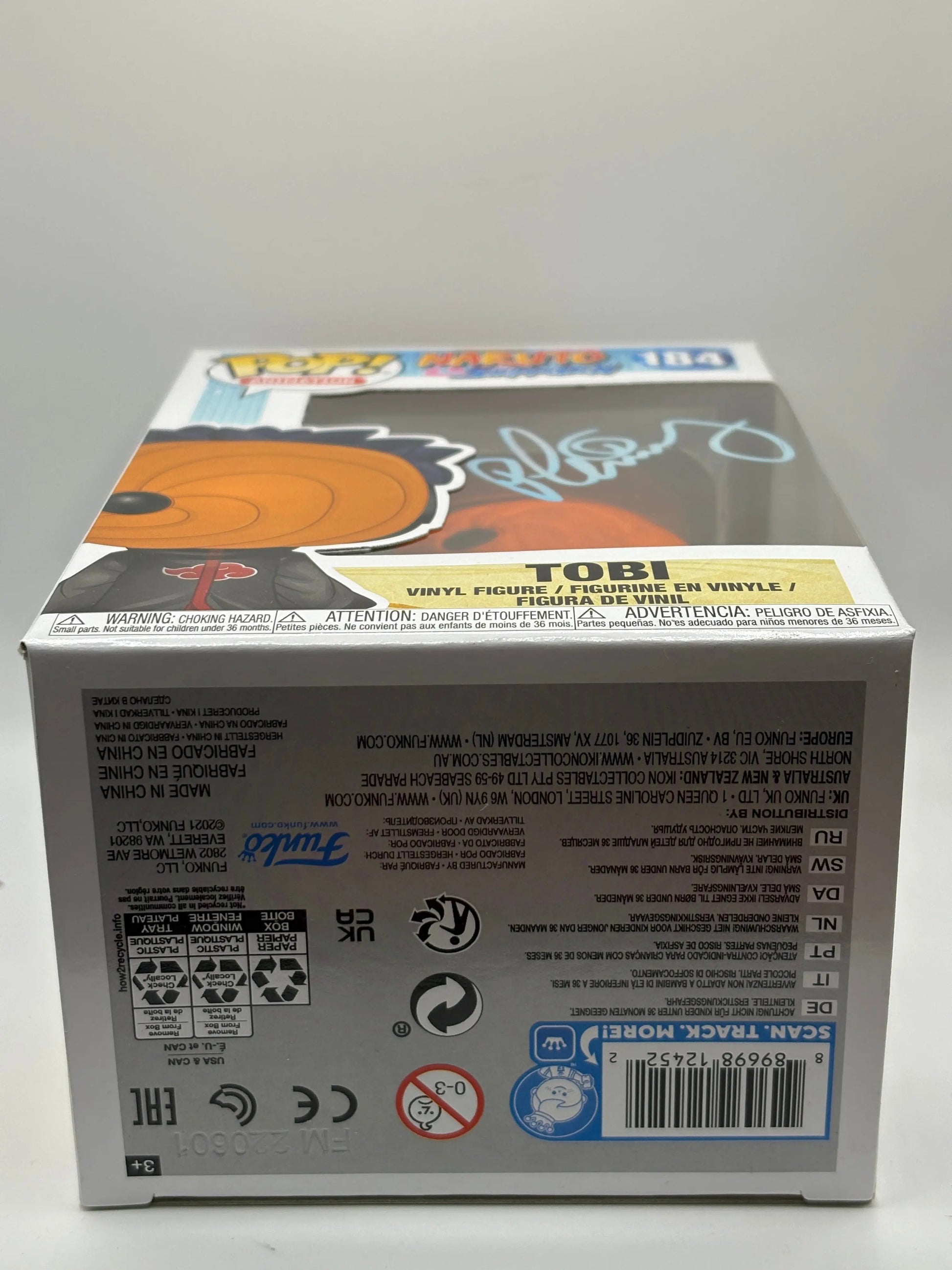 Funko POP! Animation Naruto Shippuden #184 Tobi Signed JSA Certified FRENLY BRICKS - Open 7 Days