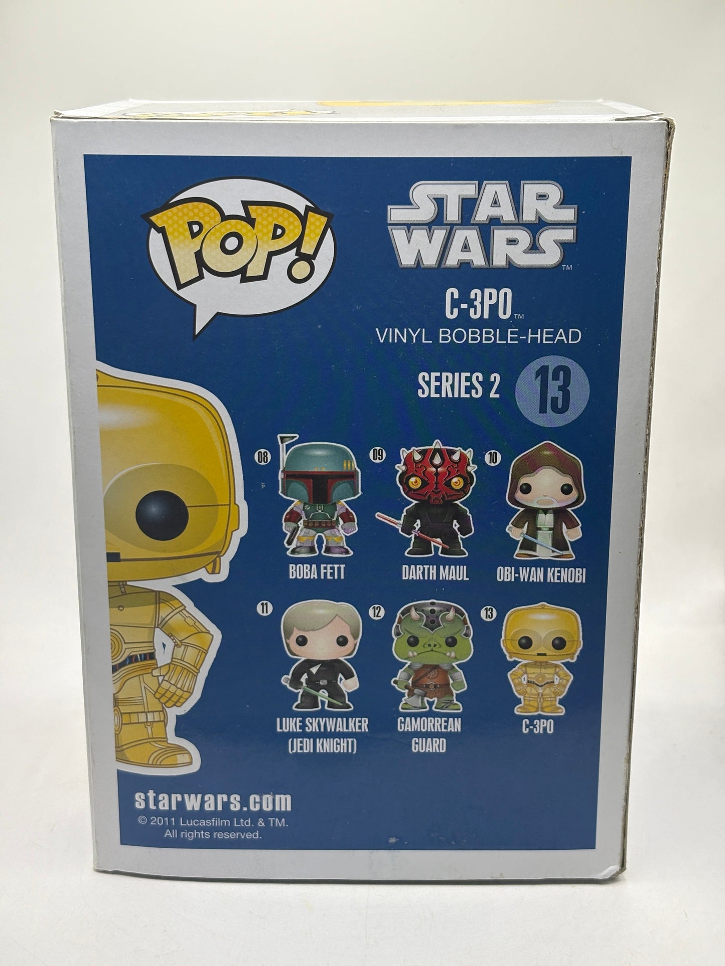Funko POP! Star Wars #13 C-3PO Vinyl Bobble Head 2012 BIG TEXT *NO MOULD* FRENLY BRICKS - Open 7 Days