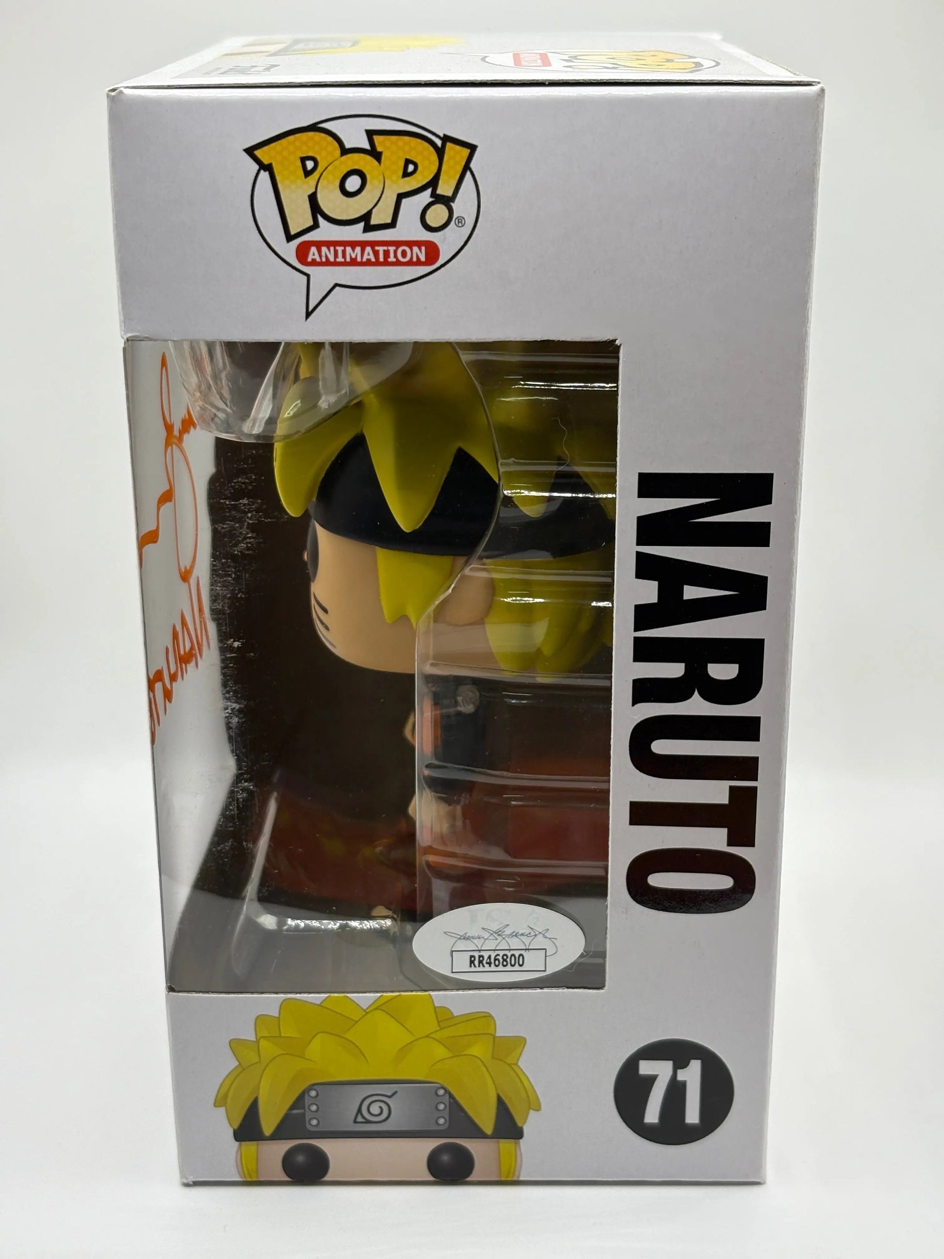 Funko POP! Naruto Shippuden #71 Naruto Signed JSA Certification FRENLY BRICKS - Open 7 Days