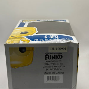 Funko POP! Star Wars #13 C-3PO Vinyl Bobble Head 2012 BIG TEXT *NO MOULD* FRENLY BRICKS - Open 7 Days