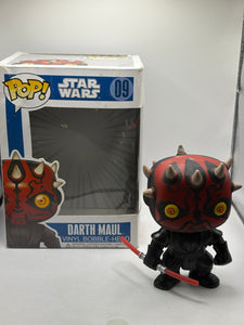 Funko POP! Star Wars #09 Darth Maul 2012 BIG TEXT *NO MOULD*