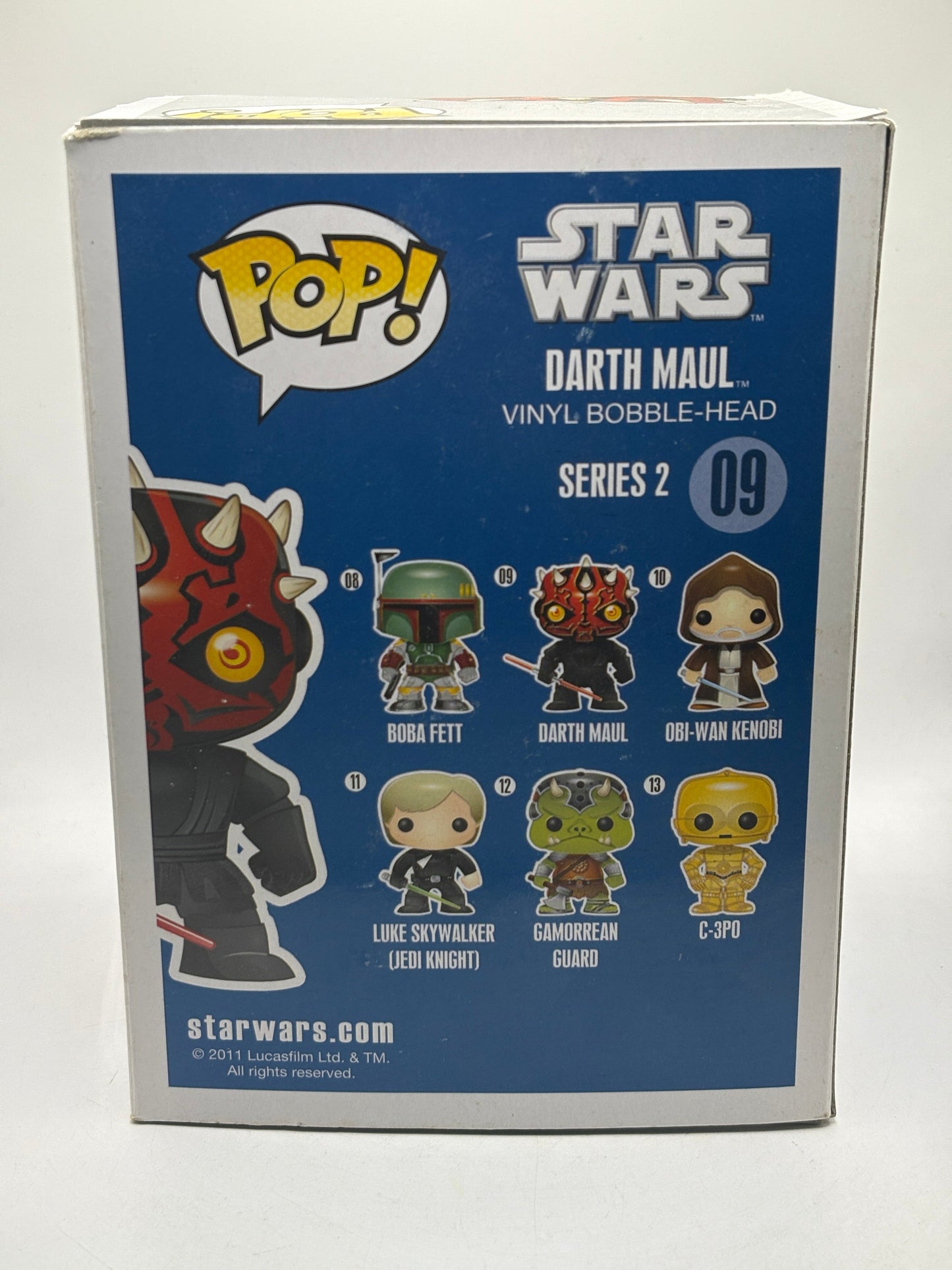 Funko POP! Star Wars #09 Darth Maul 2012 BIG TEXT *NO MOULD* FRENLY BRICKS - Open 7 Days