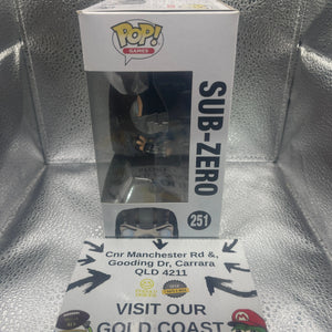 Funko Pop! Vinyl: Mortal Kombat - Sub-Zero #251 FRENLY BRICKS - Open 7 Days