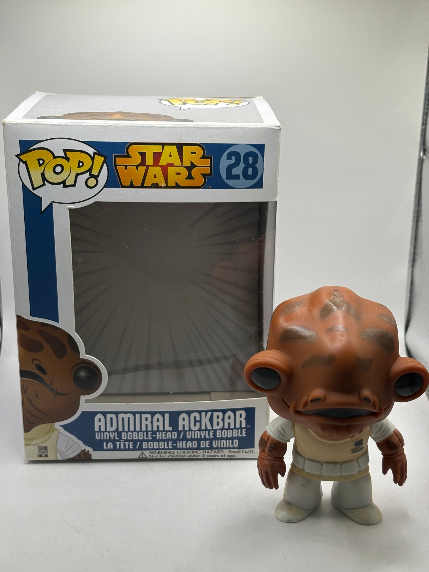 Funko POP! Star Wars #28 Admiral Ackbar 2013 *NO MOULD* FRENLY BRICKS - Open 7 Days
