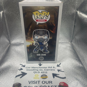 Funko Pop! Vinyl: Mortal Kombat - Sub-Zero #251 FRENLY BRICKS - Open 7 Days
